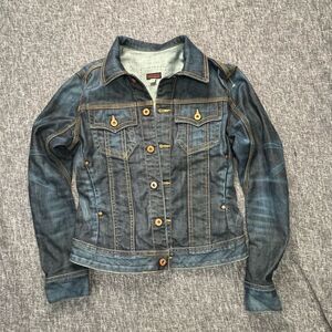 AG Adriano Goldschmied Women’s Denim Jacket Size M | Dark Wash Classic Jean Jack